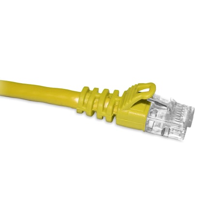 Cat5E Yellow 50Ft Molded Boot Patch Cbl